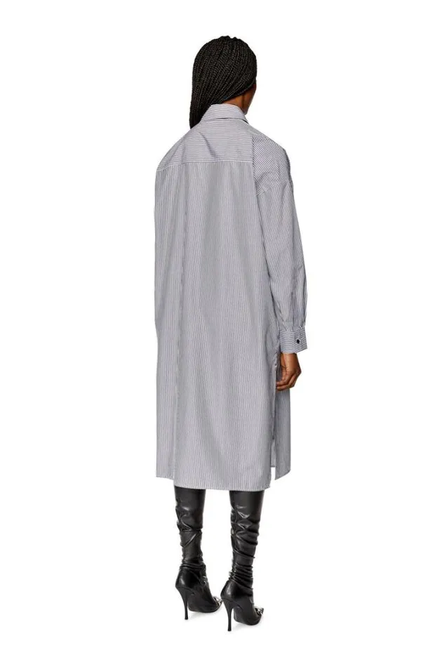 Women DLunStripe Blackwhite Diesel Dresses And Jumpsuits