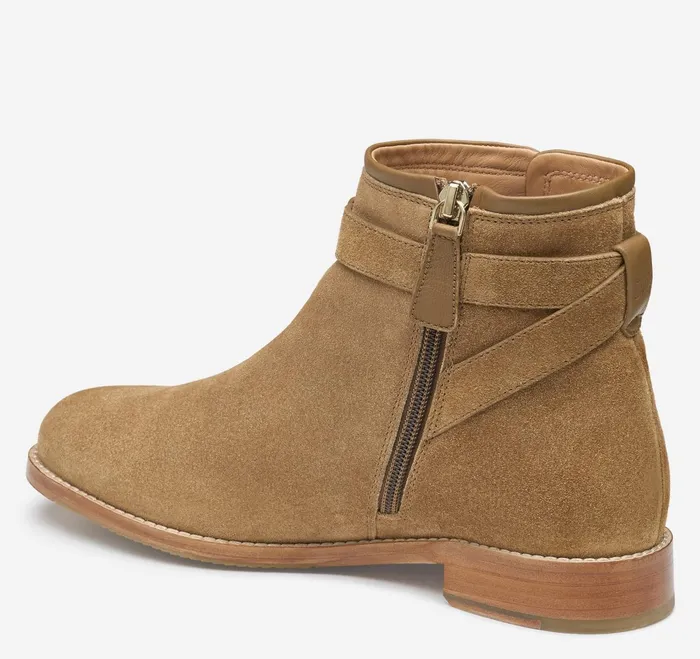 Women Darby Snap Bootie Chesnut Suede JohnstonandMurphy Boots and Booties