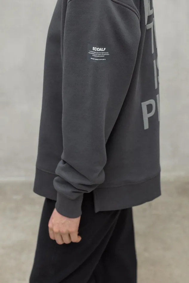 Women Dark Grey Storm Sweatshirt Ecoalf Sweatshirts