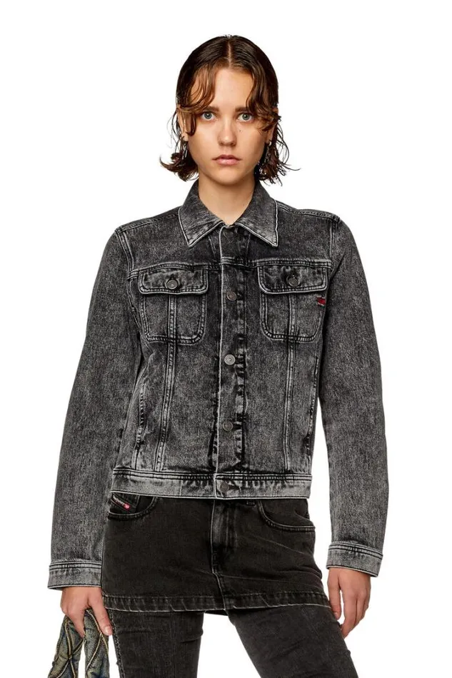 Women DeBonny Dark Grey Diesel Outerwear And Jackets Women DeBonny Dark Grey Diesel Outerwear And Jackets