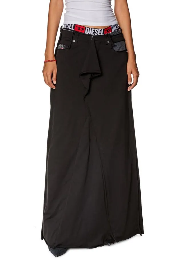 Women DePagoS2 Black Diesel Skirts Women DePagoS2 Black Diesel Skirts