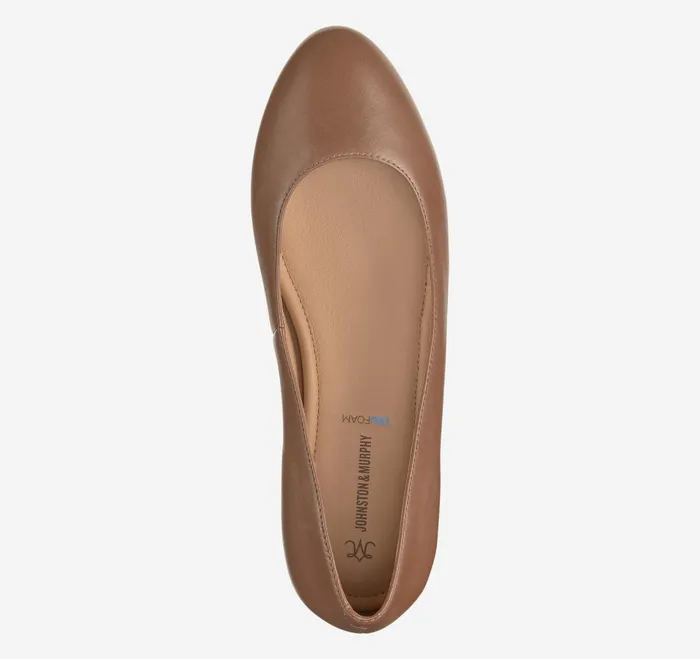 Women Delanie Ballet Cognac Glove Leather JohnstonandMurphy Mules and Loafers Women Delanie Ballet Cognac Glove Leather JohnstonandMurphy Mules and Loafers