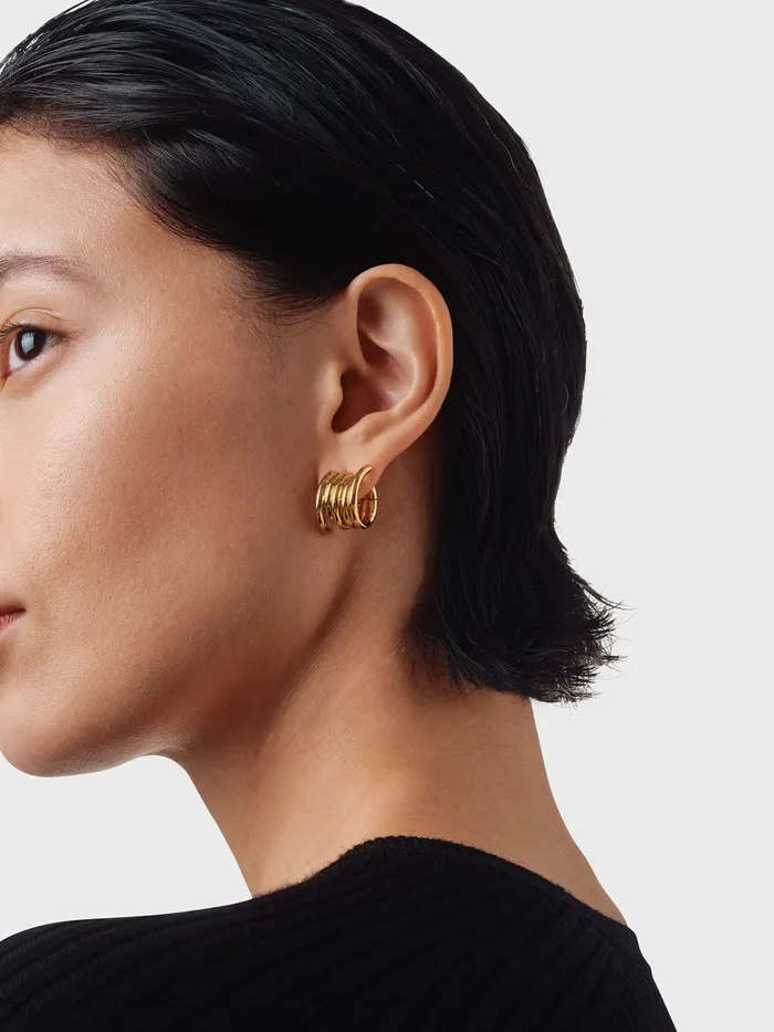 Women Dillon 18kt GoldPlated Hoop Earrings Aeyde Earrings