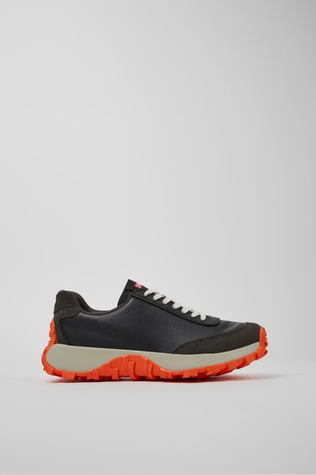 Women Drift Trail VIBRAM Black Leather And Nubuck Sneakers Camper Sneakers