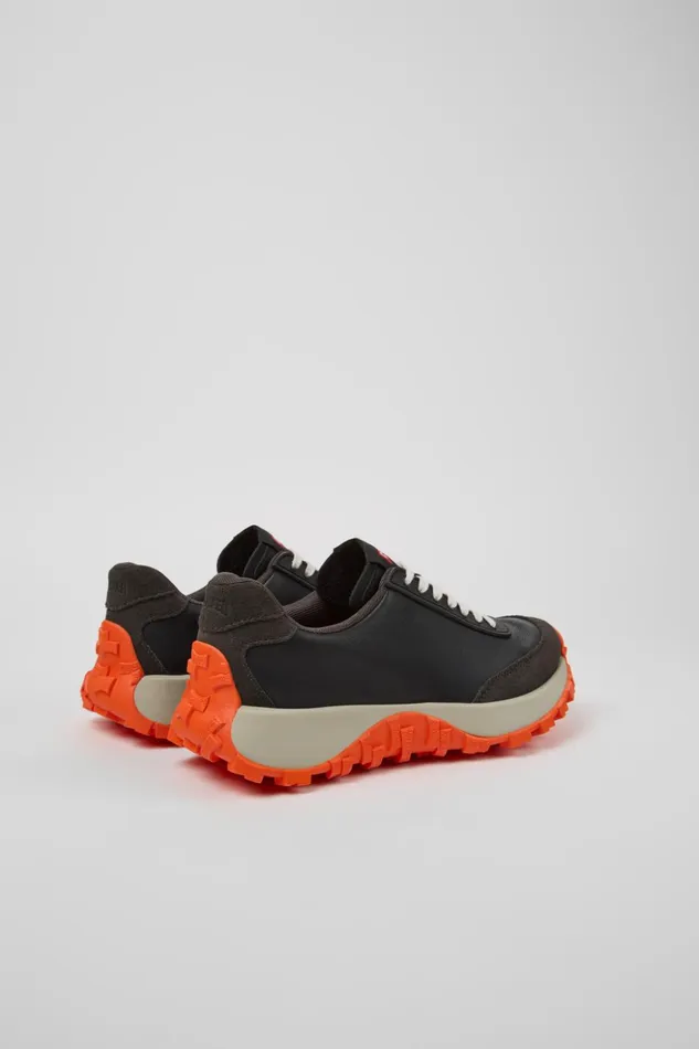 Women Drift Trail VIBRAM Black Leather And Nubuck Sneakers Camper Sneakers