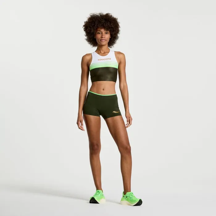 Women Elite Crop Top Umbra Saucony Tops