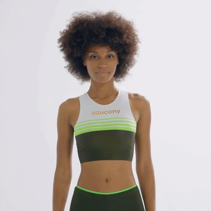 Women Elite Crop Top Umbra Saucony Tops