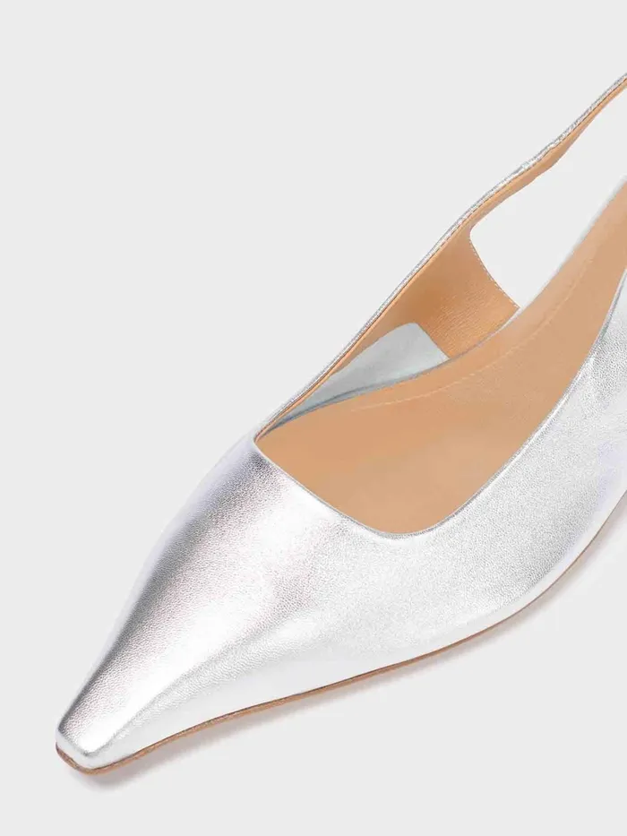 Women Fedora Leather Slingback Flats Aeyde Slingbacks