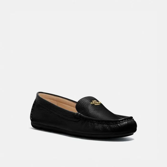 Women Flats and Loafers Coach Marley Driver Black