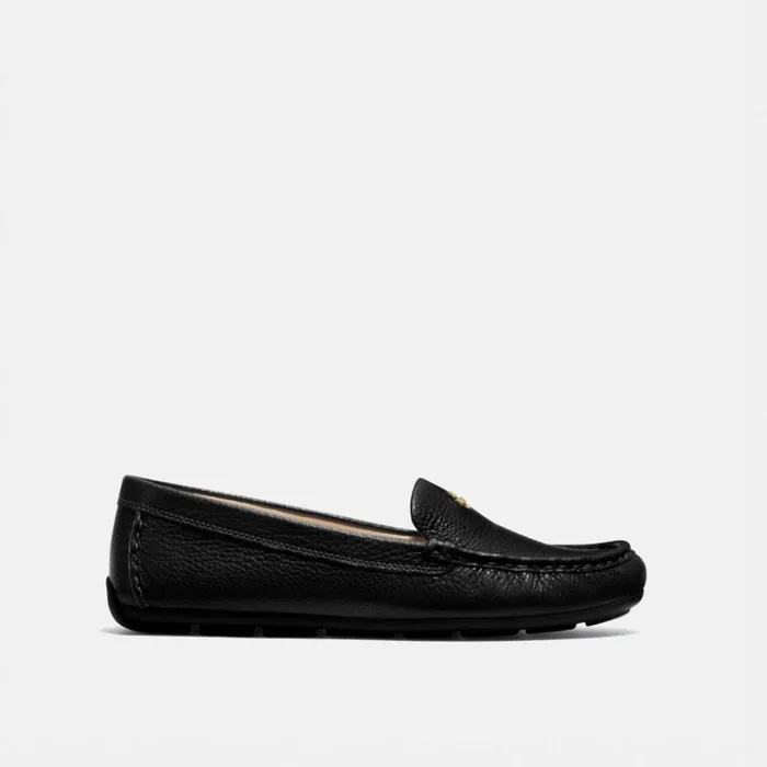 Women Flats and Loafers Coach Marley Driver Black