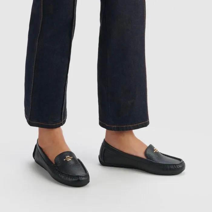 Women Flats and Loafers Coach Marley Driver Black