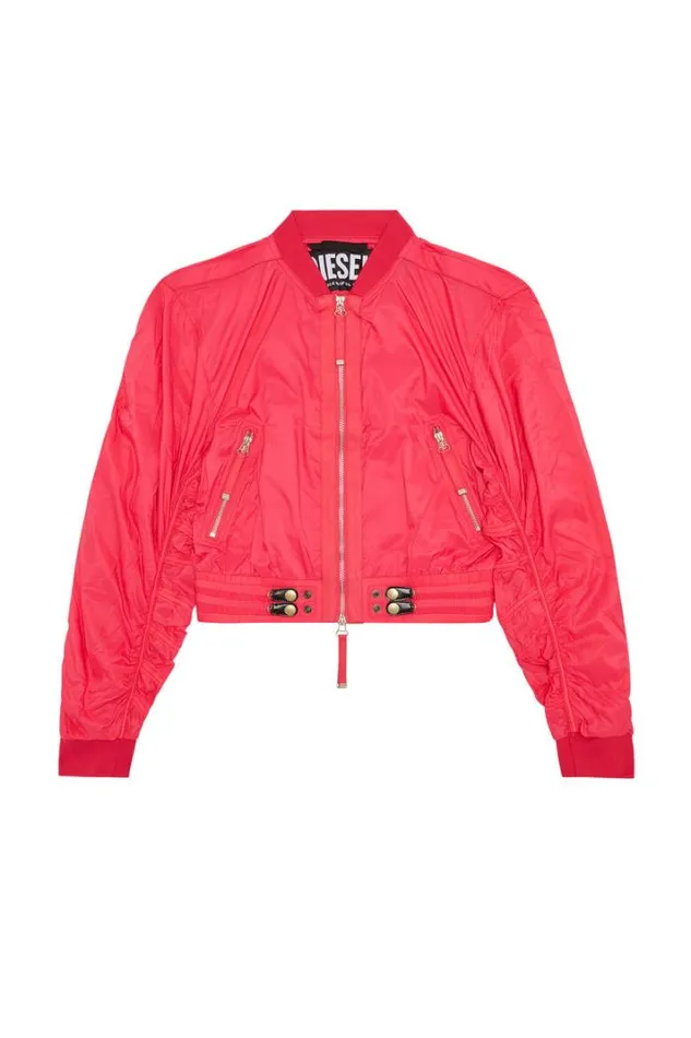 Women GNoak Hot Pink Diesel Outerwear And Jackets