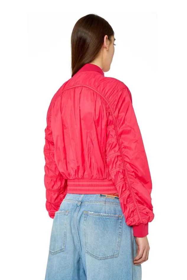 Women GNoak Hot Pink Diesel Outerwear And Jackets