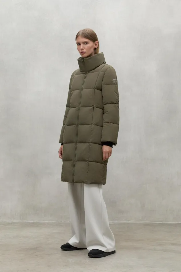 Women Green Galana Coat Ecoalf Coats And Jackets