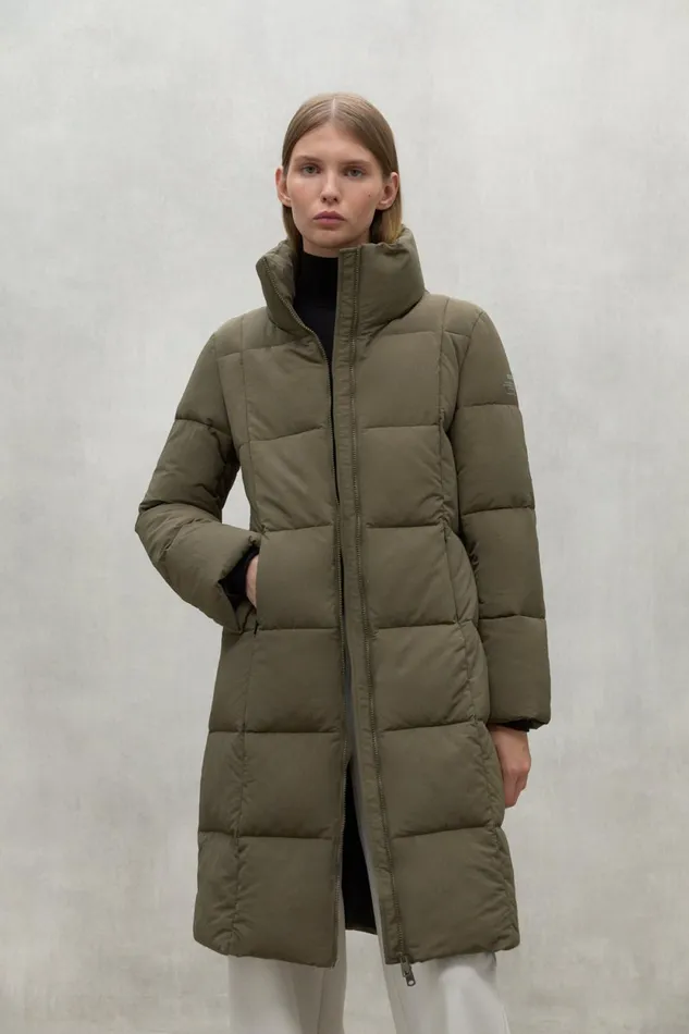 Women Green Galana Coat Ecoalf Coats And Jackets