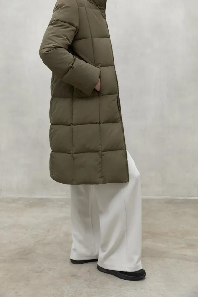 Women Green Galana Coat Ecoalf Coats And Jackets
