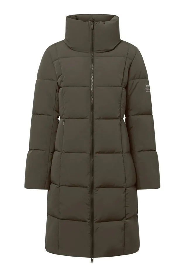 Women Green Galana Coat Ecoalf Coats And Jackets