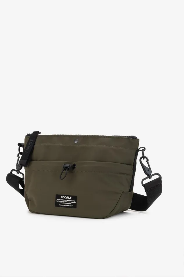 Women Green Pepita Shoulder Bag Ecoalf Handbags