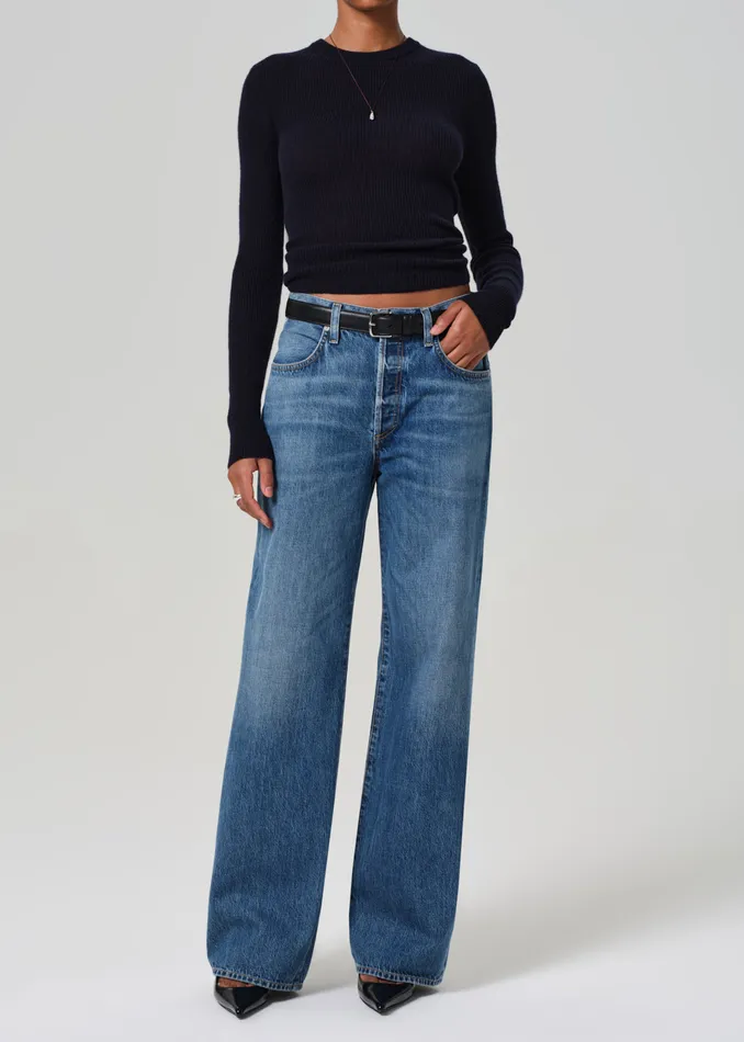 Women Jeans Citizens Of Humanity Annina High Rise Wide Leg 33034 In Sunland