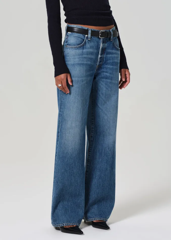 Women Jeans Citizens Of Humanity Annina High Rise Wide Leg 33034 In Sunland