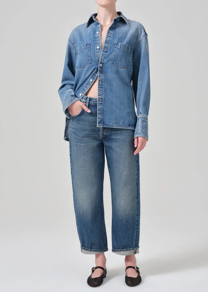 Women Jeans Citizens Of Humanity Dahlia Bow Leg Baby Roll In Brielle