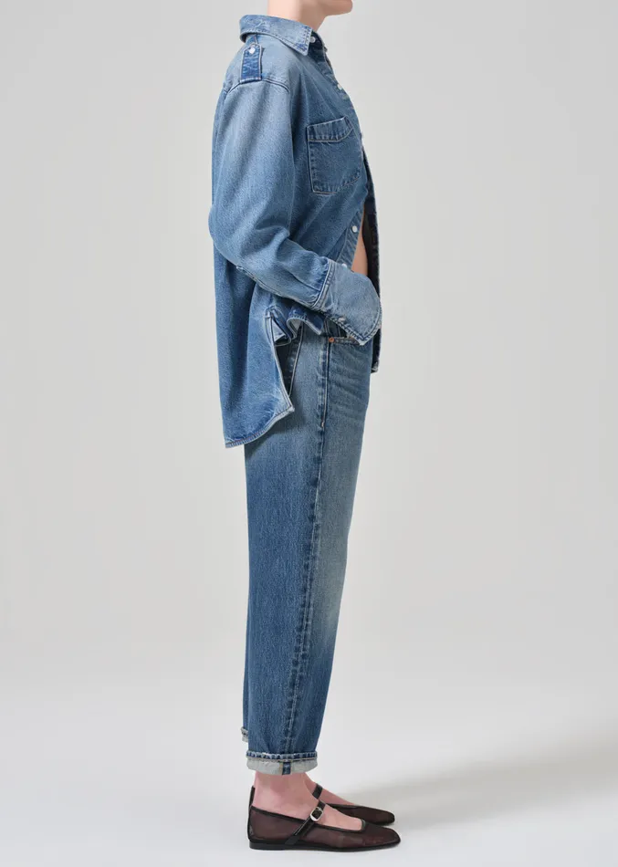 Women Jeans Citizens Of Humanity Dahlia Bow Leg Baby Roll In Brielle