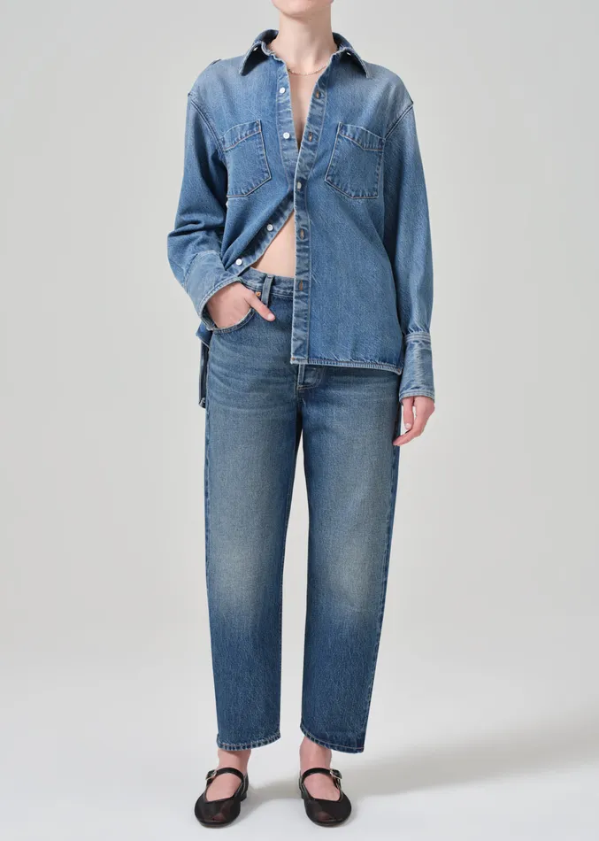Women Jeans Citizens Of Humanity Dahlia Bow Leg Baby Roll In Brielle