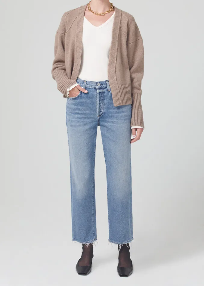 Women Jeans Citizens Of Humanity Emery Crop Relaxed Straight In Crescent