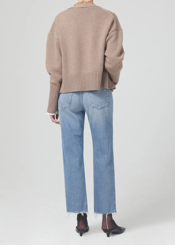 Women Jeans Citizens Of Humanity Emery Crop Relaxed Straight In Crescent