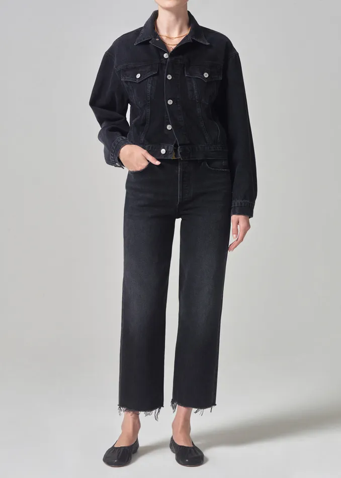 Women Jeans Citizens Of Humanity Florence Wide Straight In Stormy