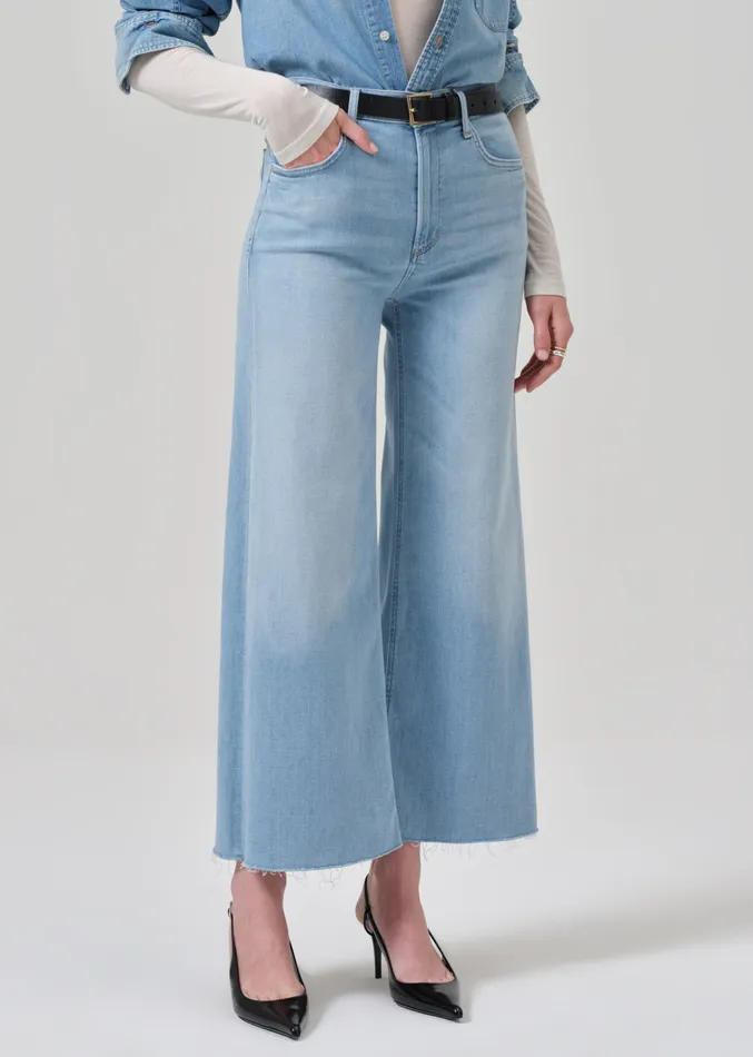 Women Jeans Citizens Of Humanity Lyra Wide Leg Crop In Marquee