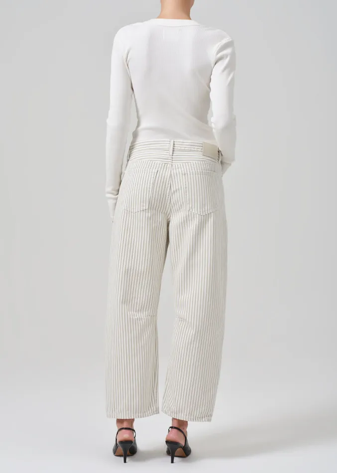 Women Jeans Citizens Of Humanity Miro Relaxed Jean In Khaki Stripe