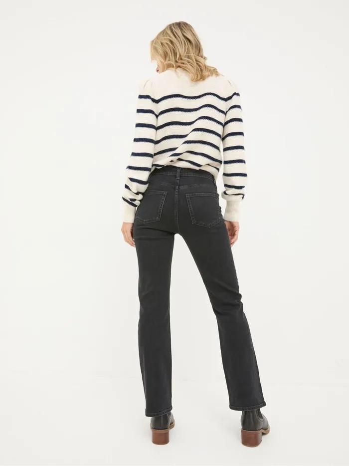 Women Jeans Fat Face Brooke Black Bootcut Jeans