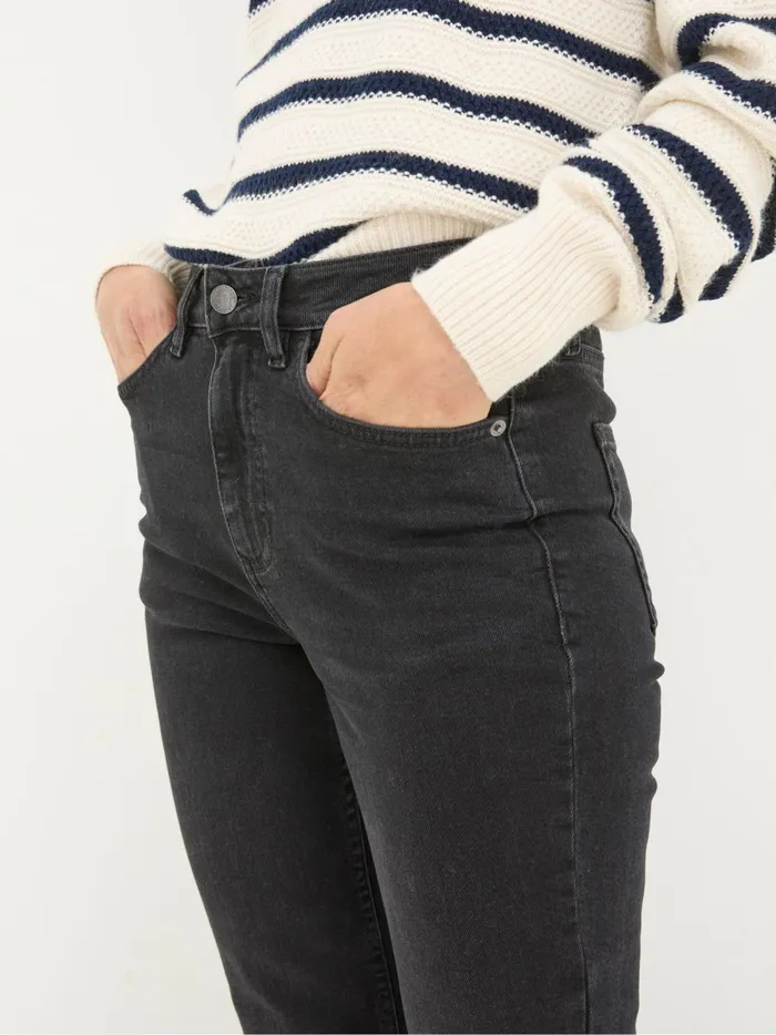 Women Jeans Fat Face Brooke Black Bootcut Jeans