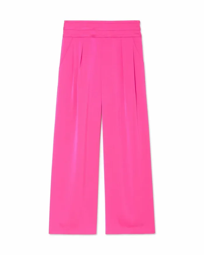 Women Joss Cropped Wide Leg Pant Navy Ramy Brook Pants