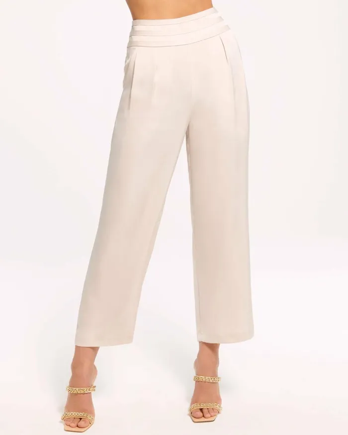 Women Joss Cropped Wide Leg Pant Navy Ramy Brook Pants