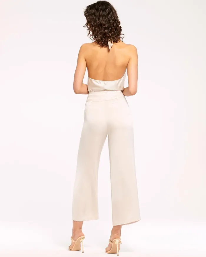 Women Joss Cropped Wide Leg Pant Navy Ramy Brook Pants