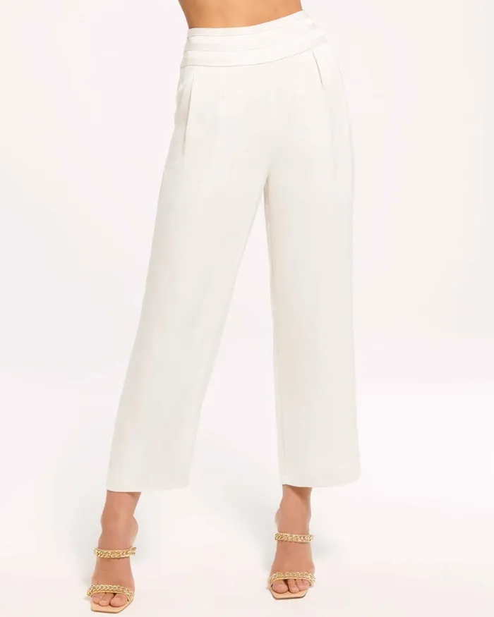 Women Joss Cropped Wide Leg Pant Navy Ramy Brook Pants