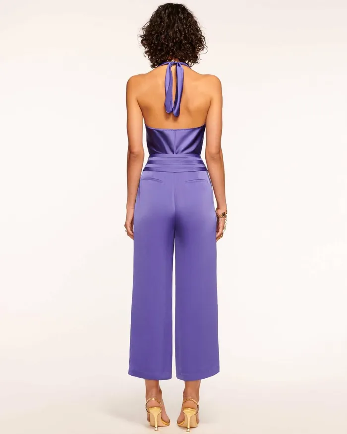 Women Joss Cropped Wide Leg Pant Navy Ramy Brook Pants