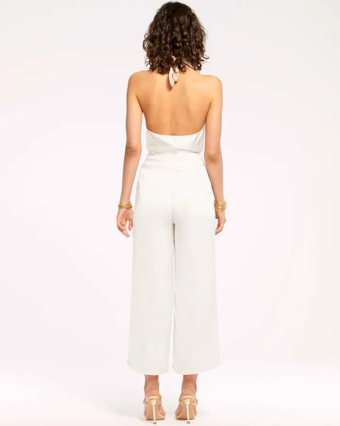 Women Joss Cropped Wide Leg Pant Navy Ramy Brook Pants