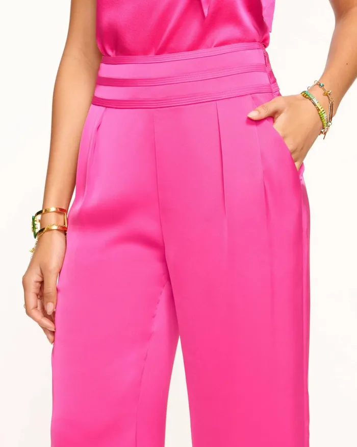Women Joss Cropped Wide Leg Pant Navy Ramy Brook Pants