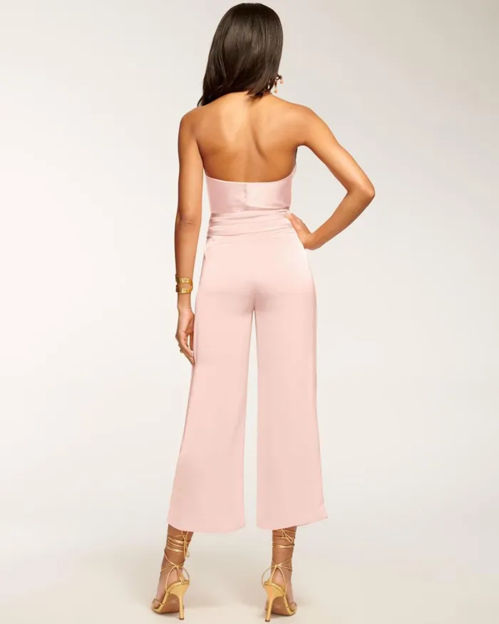 Women Joss Cropped Wide Leg Pant Navy Ramy Brook Pants