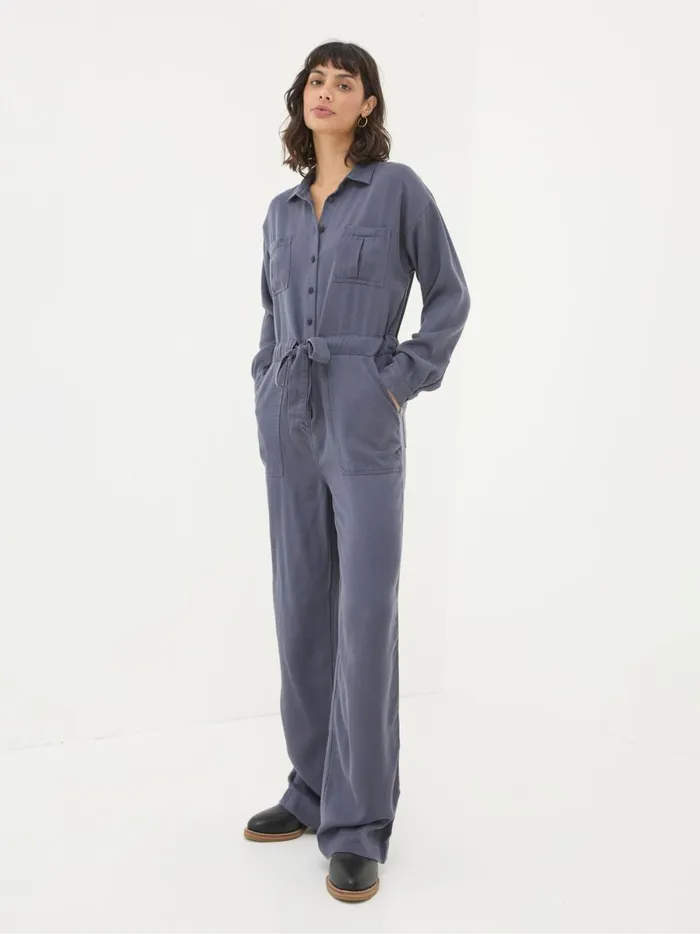 Women Jumpsuits and Playsuits Fat Face Millie Grey Jumpsuit