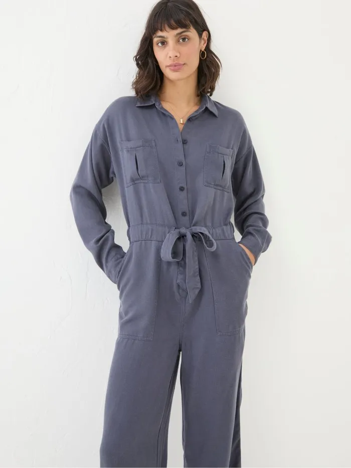 Women Jumpsuits and Playsuits Fat Face Millie Grey Jumpsuit