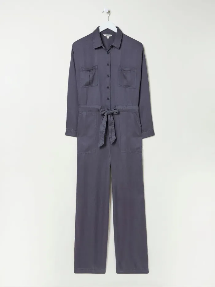 Women Jumpsuits and Playsuits Fat Face Millie Grey Jumpsuit