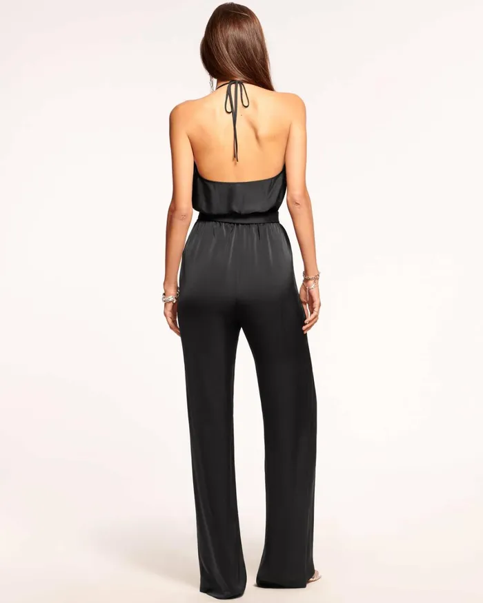 Women Kayla Embellished Jumpsuit Black Ramy Brook Dresses