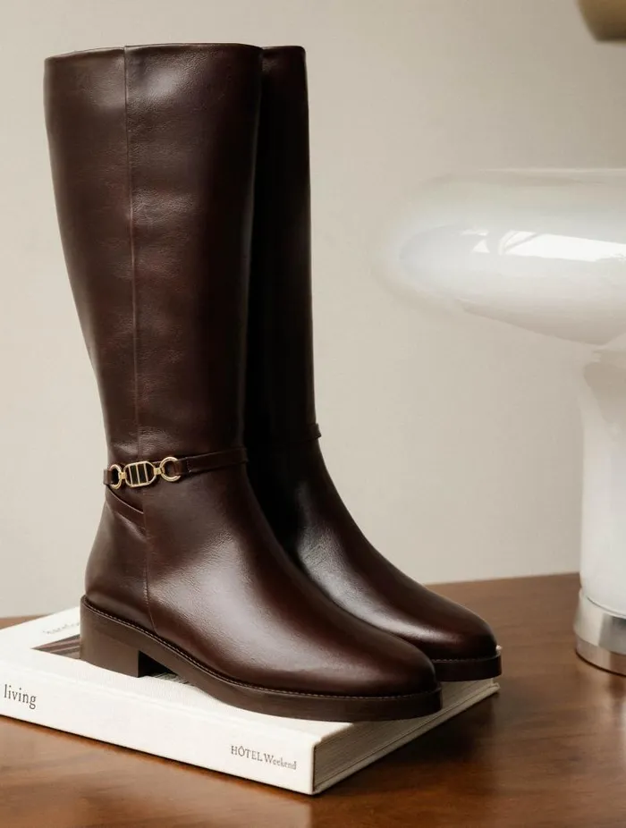 Women Knee High Boots Bobbies Bianca Irish Coffee Women Knee High Boots Bobbies Bianca Irish Coffee