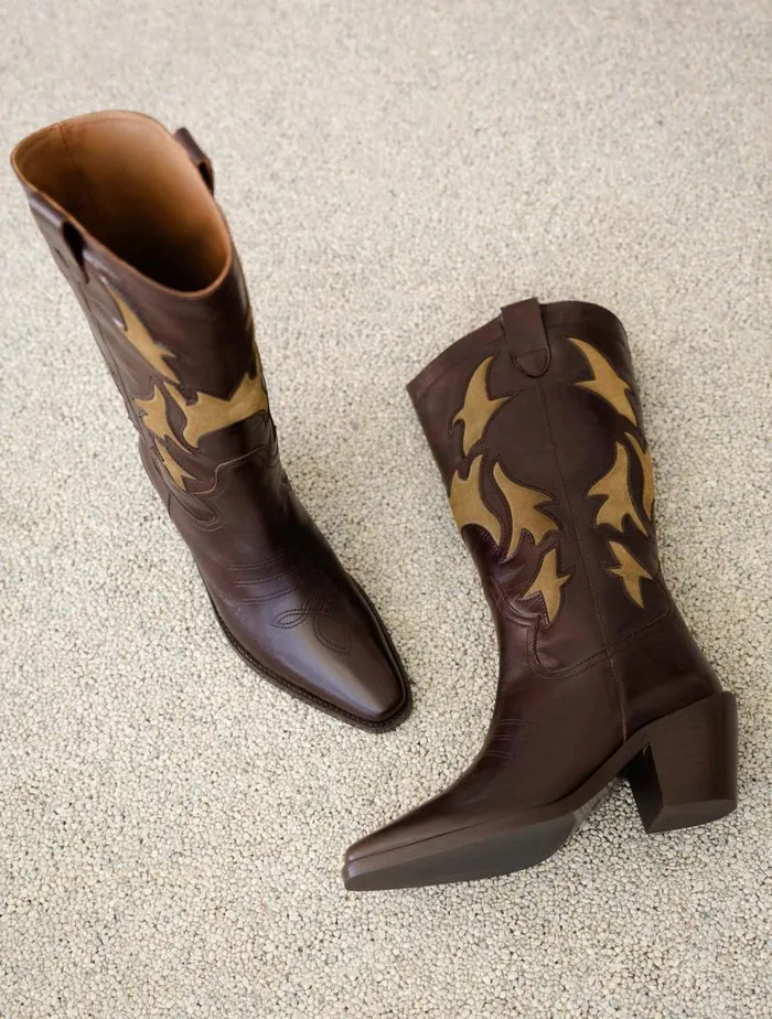 Women Knee High Boots Bobbies Joon Irish Coffee