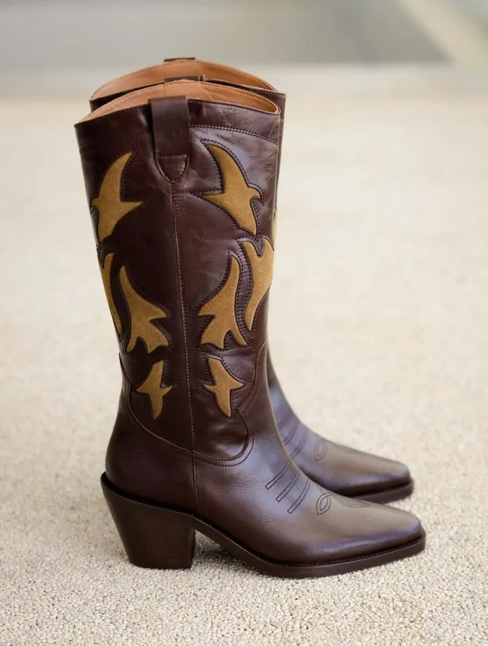 Women Knee High Boots Bobbies Joon Irish Coffee