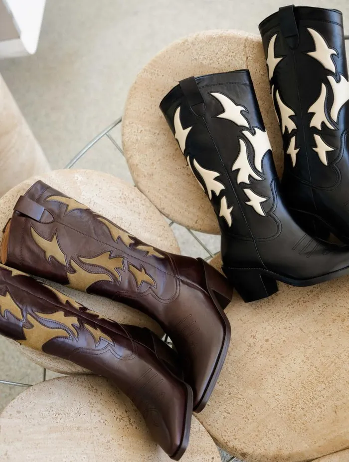Women Knee High Boots Bobbies Joon Irish Coffee